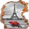 HUBDECO Self-Adhesive Kitchen Wallpaper Sticker with 3D Hole Effect, Glare-Free, for Tiles, Plexiglass, Furniture, Cabinets and Mirrors, 110 x 172 cm, Paris 2 view 1