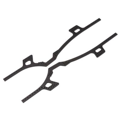 DSOUWEH 2-Piece 1/10 Aluminum Alloy Carbon Fiber Guide for TRX4 Crawler RC Car
