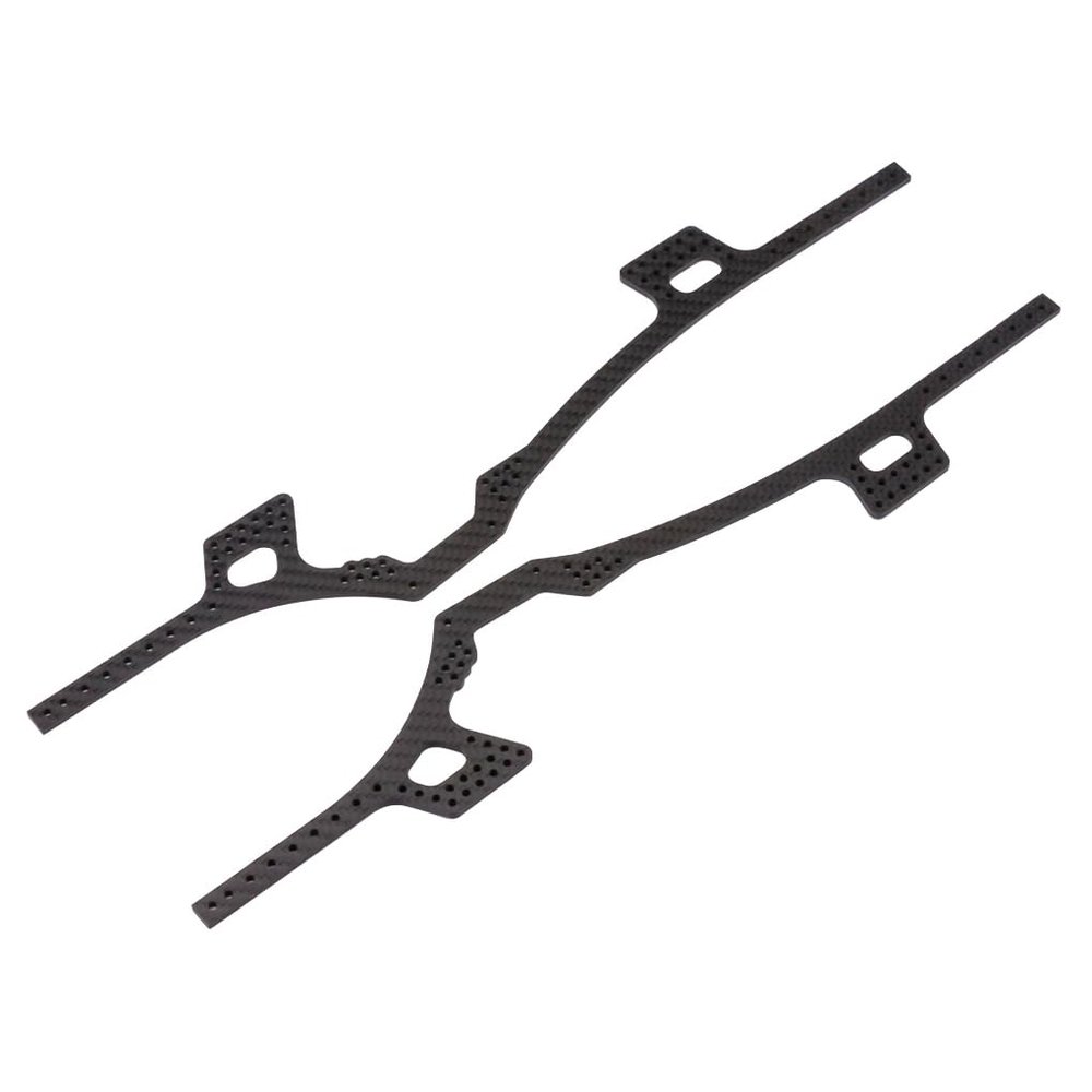 DSOUWEH 2-Piece 1/10 Aluminum Alloy Carbon Fiber Guide for TRX4 Crawler RC Car
