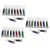 UKCOCO 30-Pack Mini LED Flashlights, Lightweight Keychain Torches with Key Rings view 1