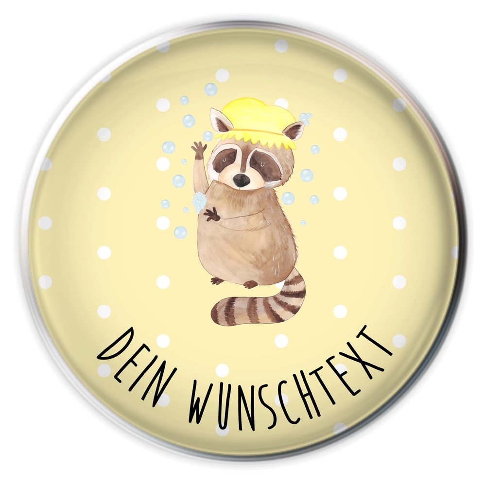 Mr. & Mrs. Panda Sink Plug with Custom Text, Raccoon