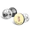 Mr. & Mrs. Panda Sink Plug with Custom Text, Raccoon view 4