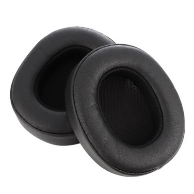 CAXUSD Replacement Faux Leather Memory Foam Ear Pads for E55BT Headphones, Black, 2-Pack