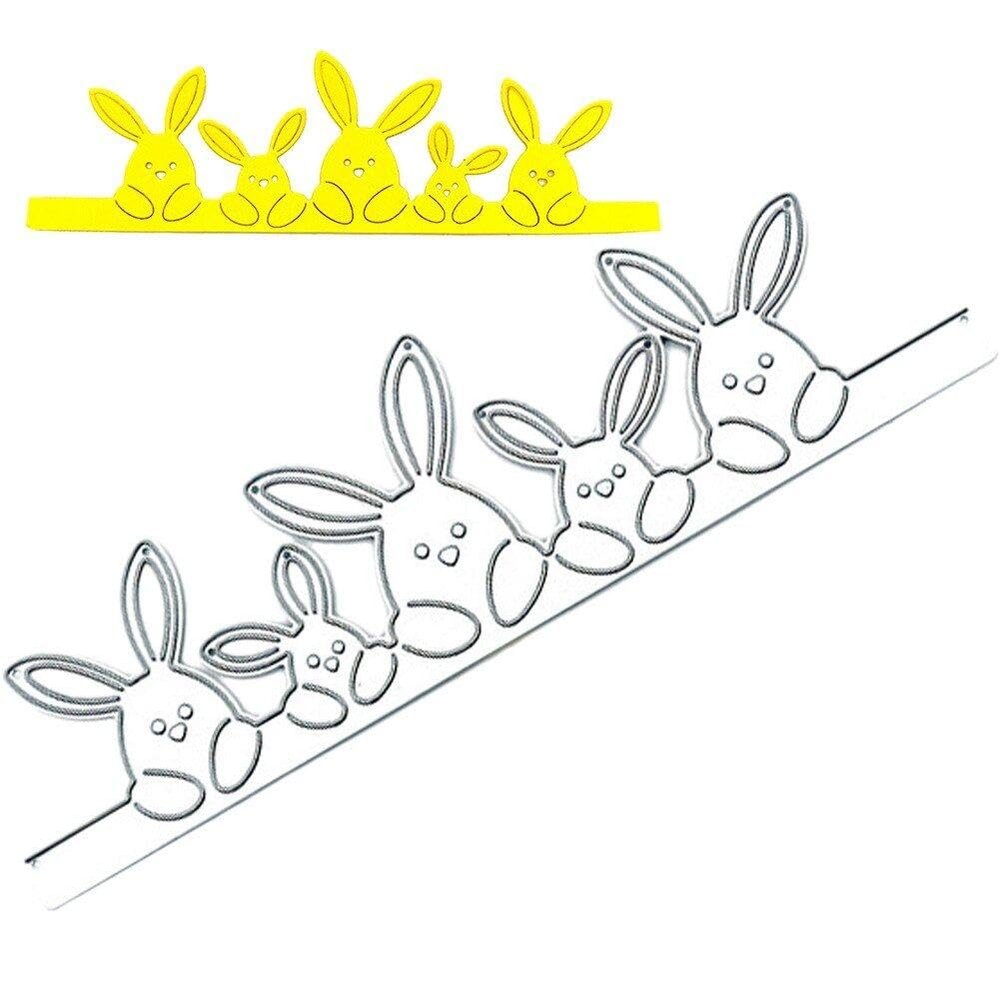 Easter Bunny Metal Cutting Dies for Card Making