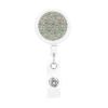 Retractable Badge Holder, Border Terrier Florals Blue view 1