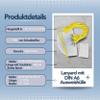 Cotton Lanyards with DIN A6 Badge Holders - twist4 (Yellow, 100 pcs.) view 3