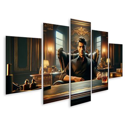islandburner Canvas Wall Art, Impressive Male Character Like Al Pacino in Scarface