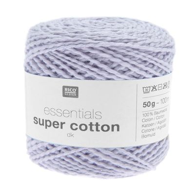 Rico Design Essentials Super Cotton DK Knitting or Crochet Yarn