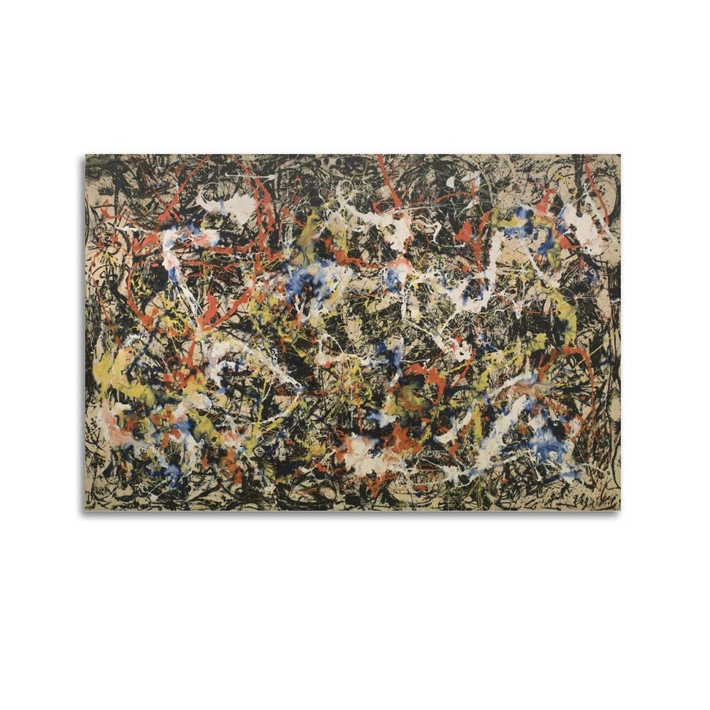 Mioedi Jackson Pollock (Restraint), Artist Poster, Art, Canvas, Painting, Decor, Wall Print, Photo, Gifts, Home, Modern Decoration, 60 x 90 cm