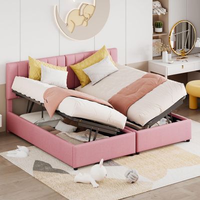WIZBED Upholstered Storage Bed 180x200 cm, Without Mattress
