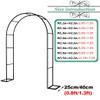 CMJYMX Garden Rose Arch, 1.8 m × 2.2 m × 25 cm, Green view 3