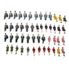 50 Seated Painted Plastic Figures, 1:32 Scale view 3