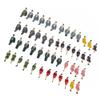50 Seated Painted Plastic Figures, 1:32 Scale view 4
