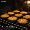 RHBLME Mini Cake Pans, 5 in, Nonstick Carbon Steel, 10-Pack view 4