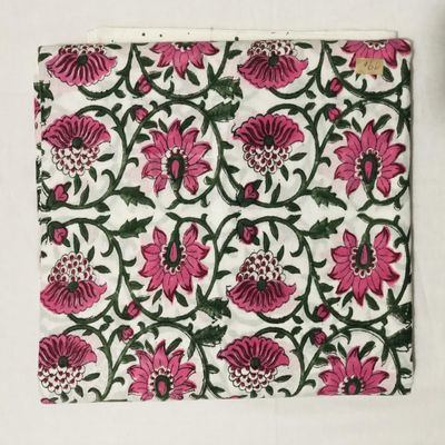 Aashita Creations 100% Cotton Floral Print Fabric by the Yard