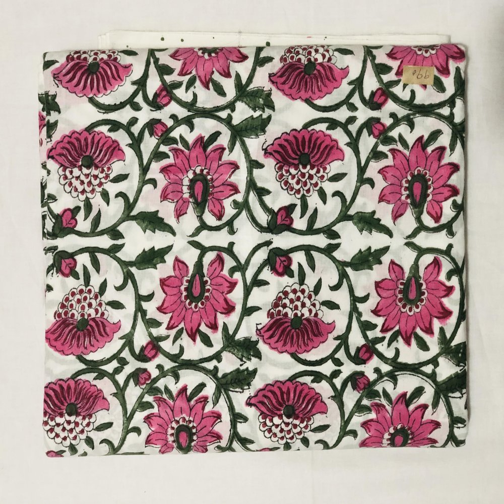 Aashita Creations 100% Cotton Floral Print Fabric by the Yard