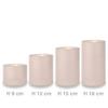 Qult Farluce Trend Cappuccino 8 + 10 cm Candle-Shaped Tealight Holder, Plastic Candle Look, with Tealight (8 H 18 cm) view 2