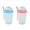 Guangcailun Double-Layer Salad Cup with Spoon, BPA-Free, 500 mL view 3