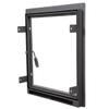 RhineCart Basics Fireplace/Pizza Oven Door, 520 x 420 mm, Heat-Resistant Glass, Steel, Left Hinges view 3