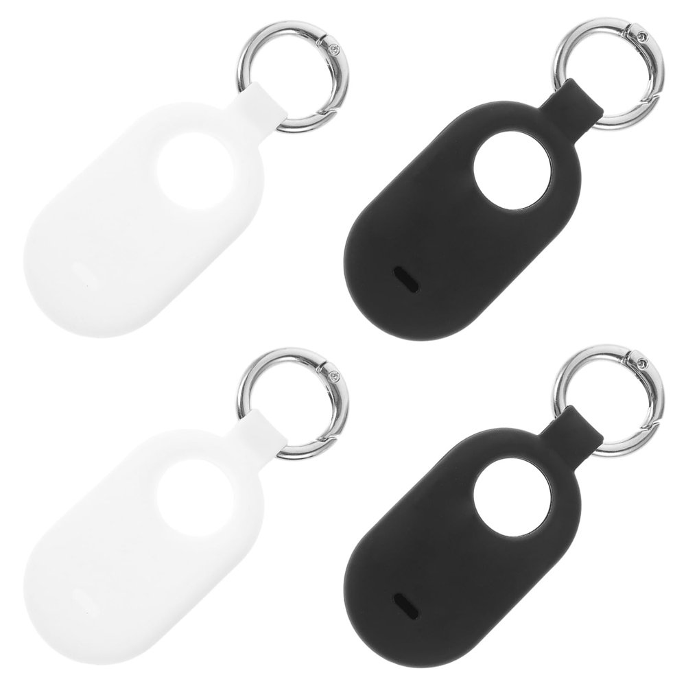 4-Piece Silicone Protective Covers for Trackers with Metal Rings
