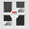 Schuette Black Flag Day & Night Double Roller Shade, 115 x 230 cm, No-Drill or Drill Mount view 4