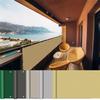 AEREY Balcony Windbreak – 500 × 1000 cm, 160 g/m² Balcony Privacy Screen with Grommets, Nylon Cable Ties and Cord for Gardens, Camping and Leisure – Cream view 1