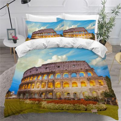 Sezhiqeu Ancient Roman Colosseum 3D Bedding Set, 155 x 220 cm