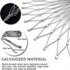 DTVEW 304 Stainless Steel Cable Net, Balcony Safety Net, 2 mm Wire, Fall Protection, 10 cm Mesh, 2.5 x 8 m view 3