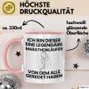 Marathon Runner Gift Mug – Funny Birthday Gift Idea, "I’m That Legendary Marathon Runner Everyone Was Talking About" (Pink) view 3