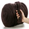 MeriWoolArt XXL Merino Wool, 100% Virgin Wool, Extra-Thick Felting Yarn (45 cm), Aubergine, 1 kg view 1