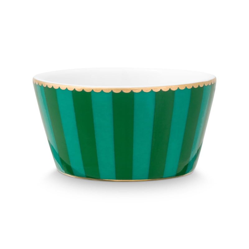 Pip Studio Love Birds Stripes Egg Cup, Green