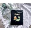 minimutz Personalized Kids' Certificate Folder with Name, Dino Design, Linen, Light Blue view 2