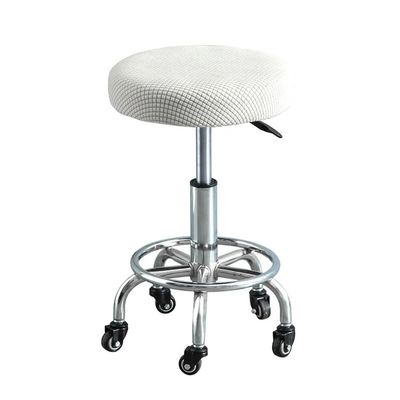 Accrol Round Stool Cover, Polar Fleece, Removable Protective Seat Cover, Beige