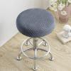 Accrol Round Stool Cover, Polar Fleece, Removable Protective Seat Cover, Beige view 3