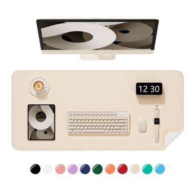 Niniubye Desk Mat, 30 x 14 in, PU Leather, Non-Slip, Waterproof