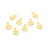 Vintageparts Pinwheel Charms, 201 Stainless Steel, 18K Gold-Plated, 10 x 6 mm, 8-Piece Set view 1