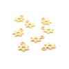Vintageparts Pinwheel Charms, 201 Stainless Steel, 18K Gold-Plated, 10 x 6 mm, 8-Piece Set view 3