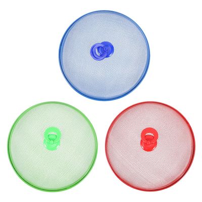PRETYZOOM 3-Piece Picnic Food Covers with Mesh, Random Color