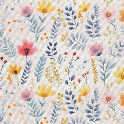 HEKO PANELS Waterproof Oxford Fabric, Floral, 1 Meter, 155 × 100 cm