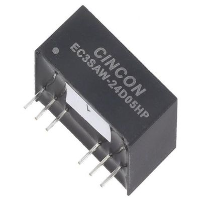 EC3SAW-24D05HP DC/DC Converter, 3 W, 9–36 V Input, 5 VDC and -5 VDC Outputs, 48 g, CIN