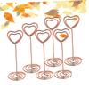 TEHAUX 18-Piece Heart-Shaped Rose Gold Photo Holder Set view 4