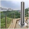 Square Stainless Steel Glass Railing Post view 1