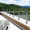 Square Stainless Steel Glass Railing Post view 2