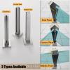 Square Stainless Steel Glass Railing Post view 3