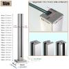 Square Stainless Steel Glass Railing Post view 4