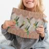 SEANATIVE Book Covers with Boho Hummingbird Print, Stretchable and Reusable, for Hardcover Textbooks up to 9 x 11 in view 4