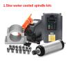 Water-Cooled CNC Spindle Motor Kit, 1.5 kW/2.2 kW, VFD, Clamp, Water Pump and ER Collets view 2