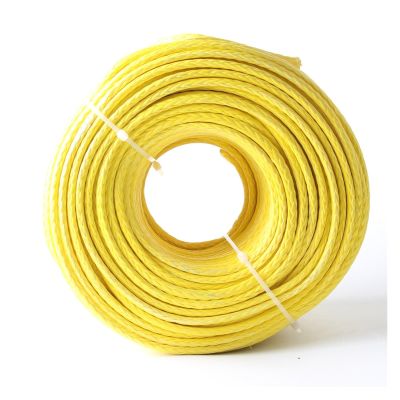 ARTGOS Synthetic Winch Rope, 50 m, 3.5 mm, 12-Strand UHMWPE, 2,500 lb, Yellow