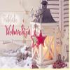 Scorpio Festive Christmas Greeting Card – Elegant Candle, Wooden House and Star Design – with Envelope view 1