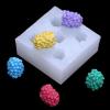 HIRAIDAI 3-Pack Silicone Fondant Molds, 3D Cherry, Raspberry & Mulberry Cake Decorations view 4